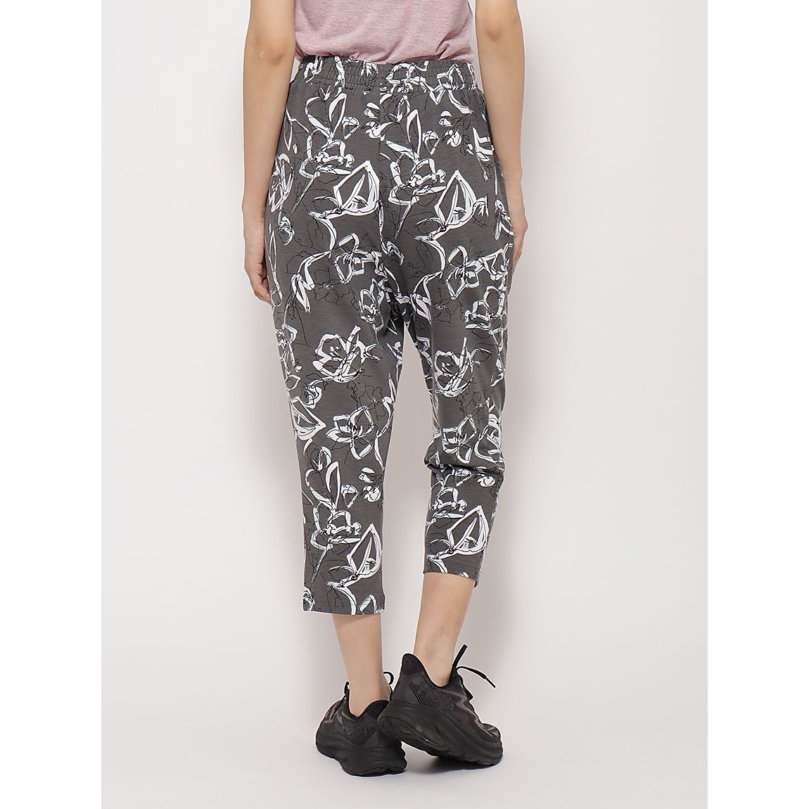 ポリエステルレーヨン天竺 プリントイージーパンツLADIES