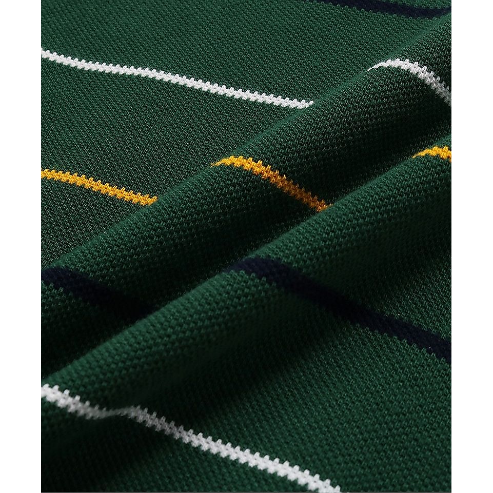 Oversized Booby Border Polo Shirt