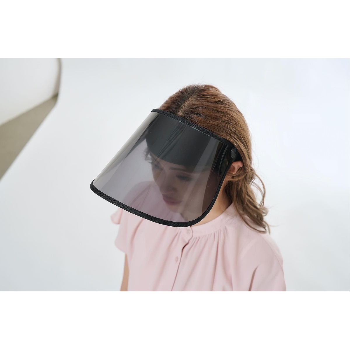 顔すっぽり　UVカットサンバイザー
