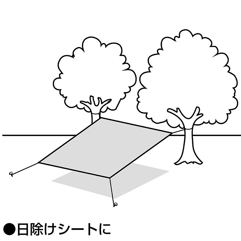 シルバーレジャーシート＜3畳＞(ピン6本付)