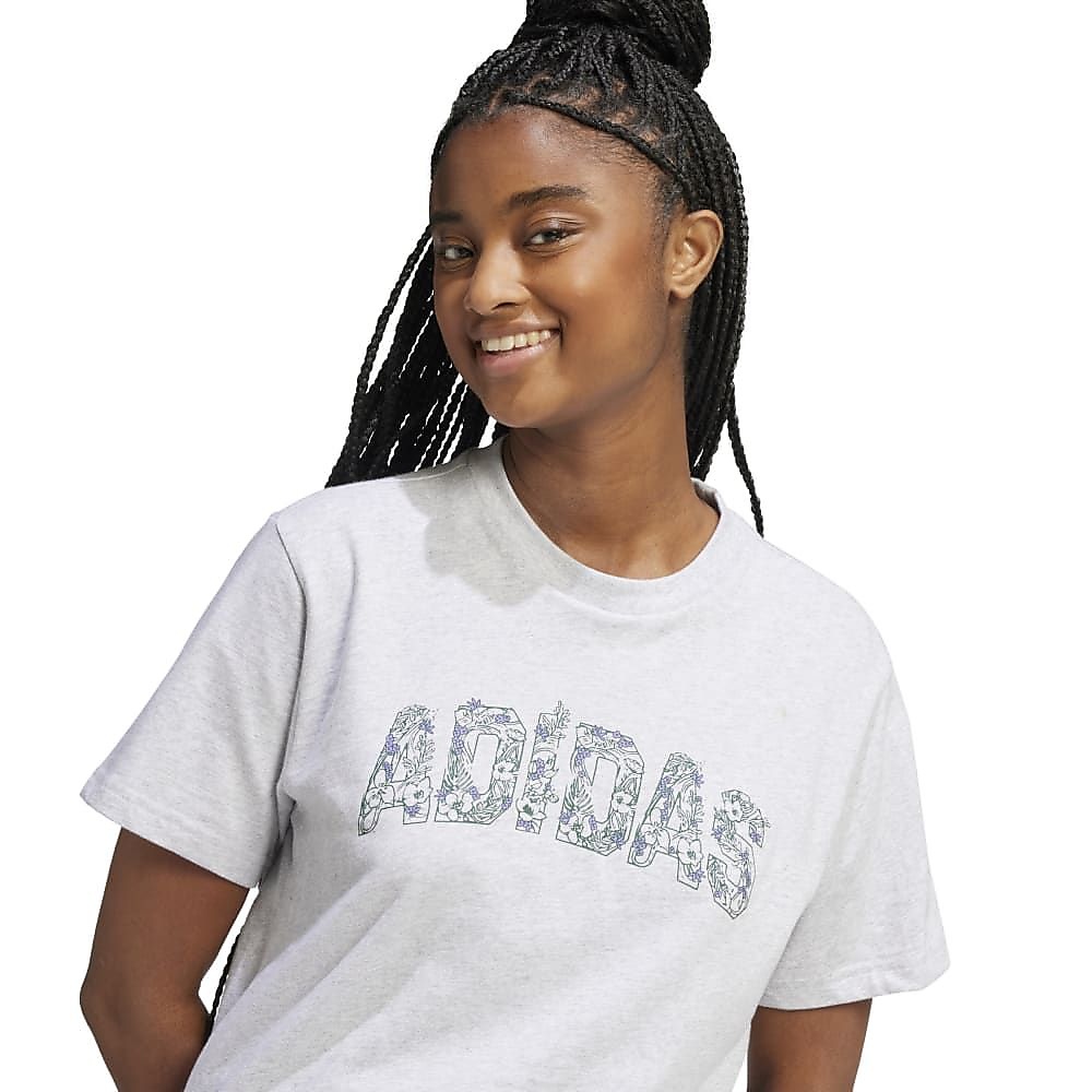 W LOGO FLWR グラフィック Tシャツ