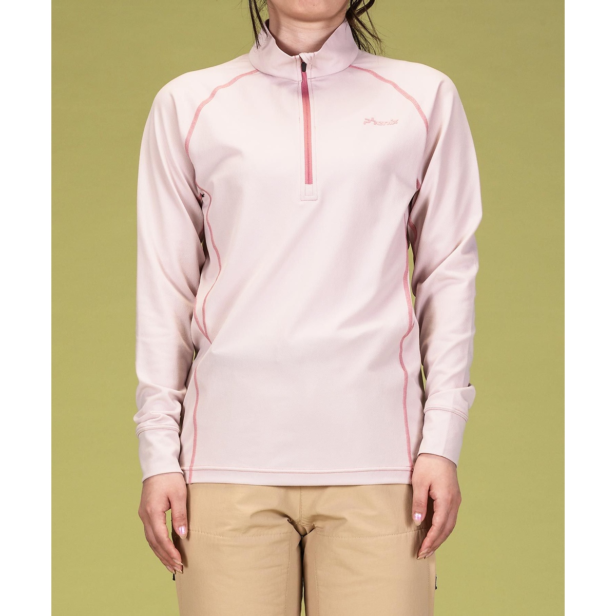 HARLF ZIP LONG SLEEVE T-SHIRTS Women