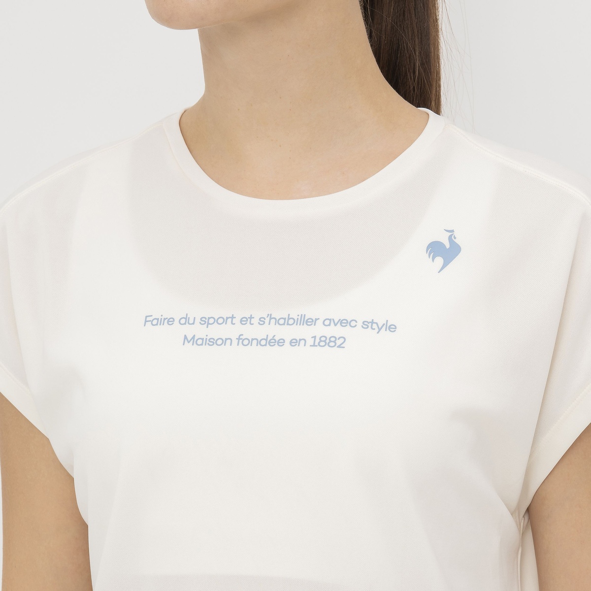 汗染み軽減フレンチスリーブシャツ