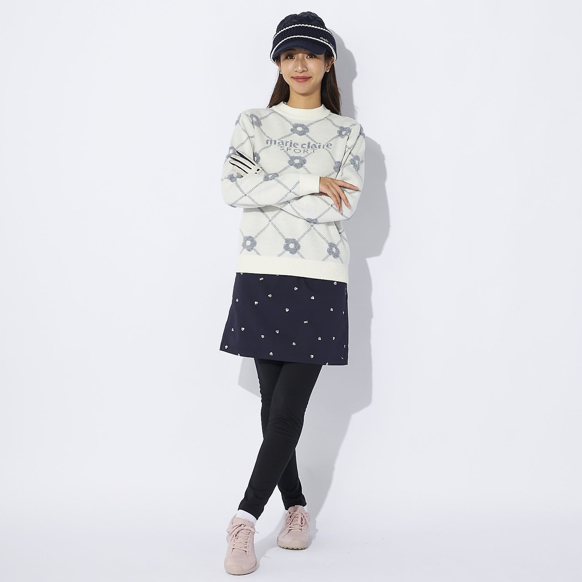 マリ.クレール クルーネックセーター