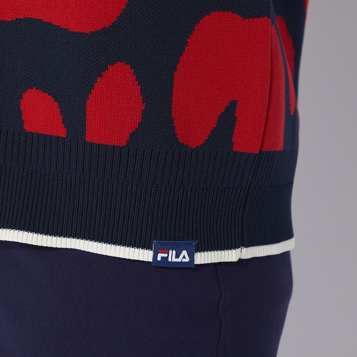 FILA GOLF 柄バリエーションセーター