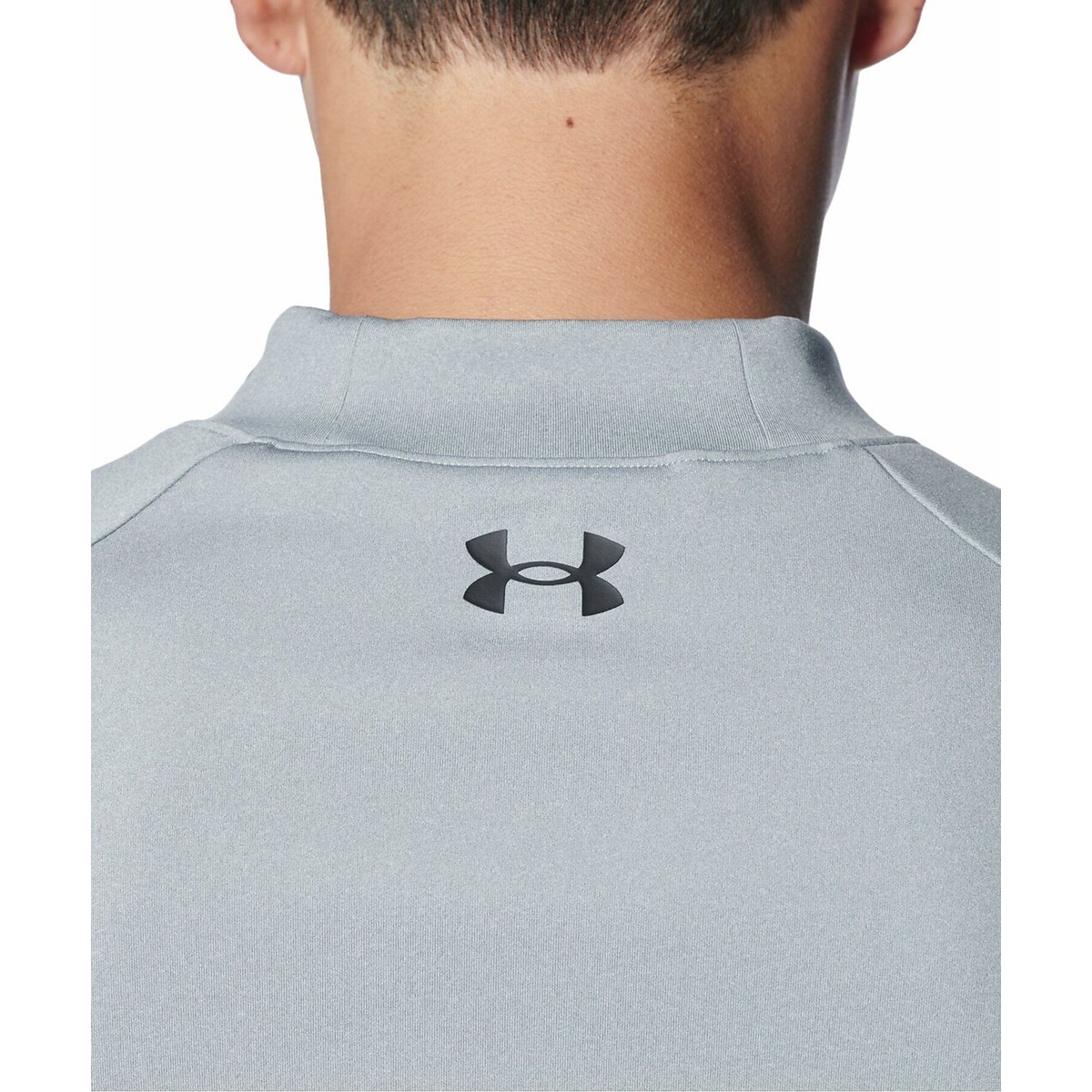 UA ARMOUR KNIT WORDMARK LONG SLEEVE MOCK NECK SHIRT