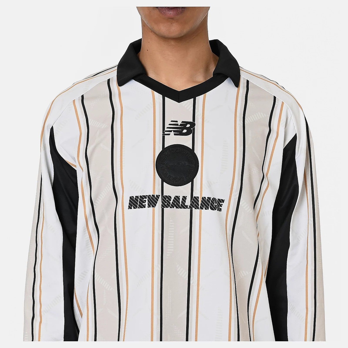 グラフィック ポロロングスリーブシャツ