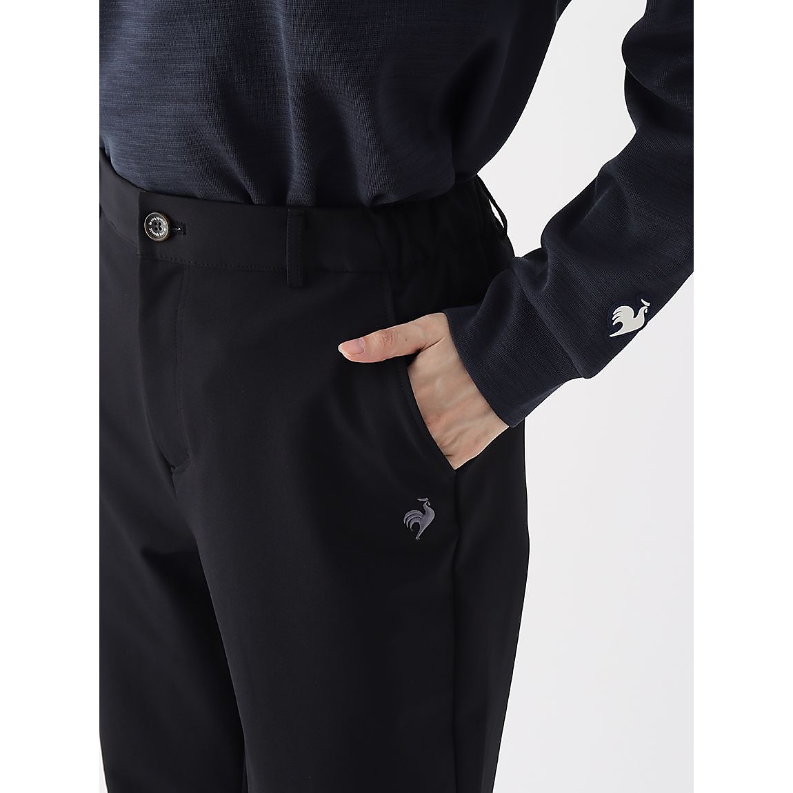 エアスタイリッシュパンツ ヒートナビ 前開きストレート