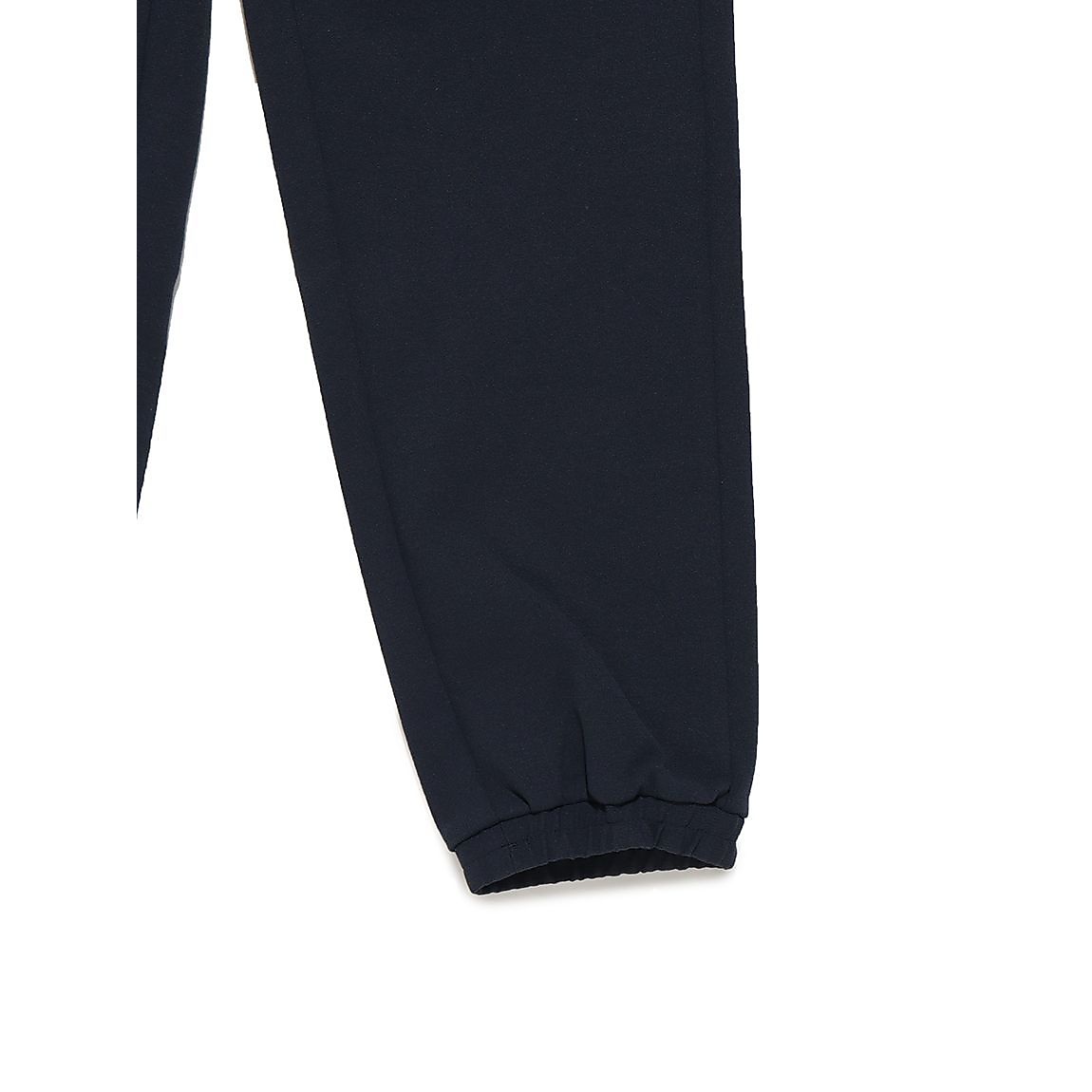 防風リブニットスウェットパンツ