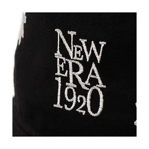 BUCKET01 FLOWER EMB NE1920 BLK