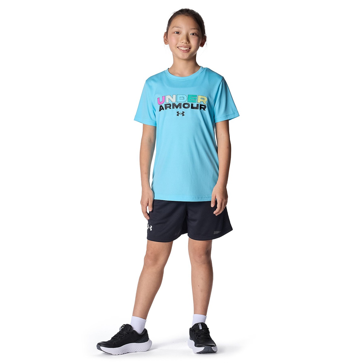 UA SPEED STRIDE BRANDED LOGO SHORT SLEEVE T-SHIRT