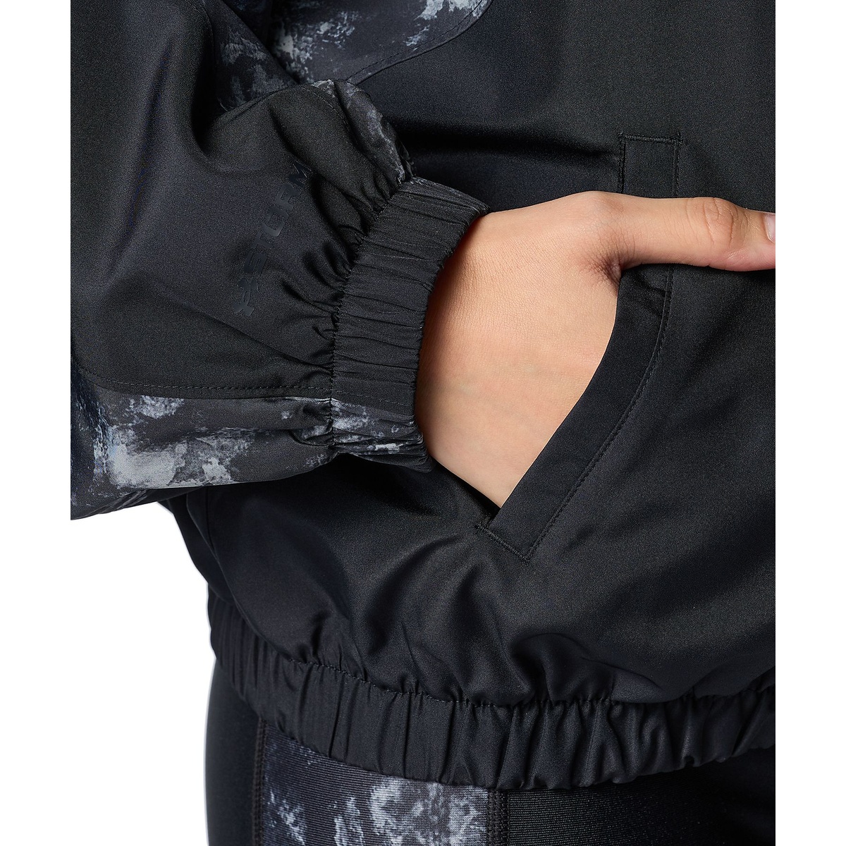 UA MESH LINER WOVEN PRINT FULL-ZIP JACKET