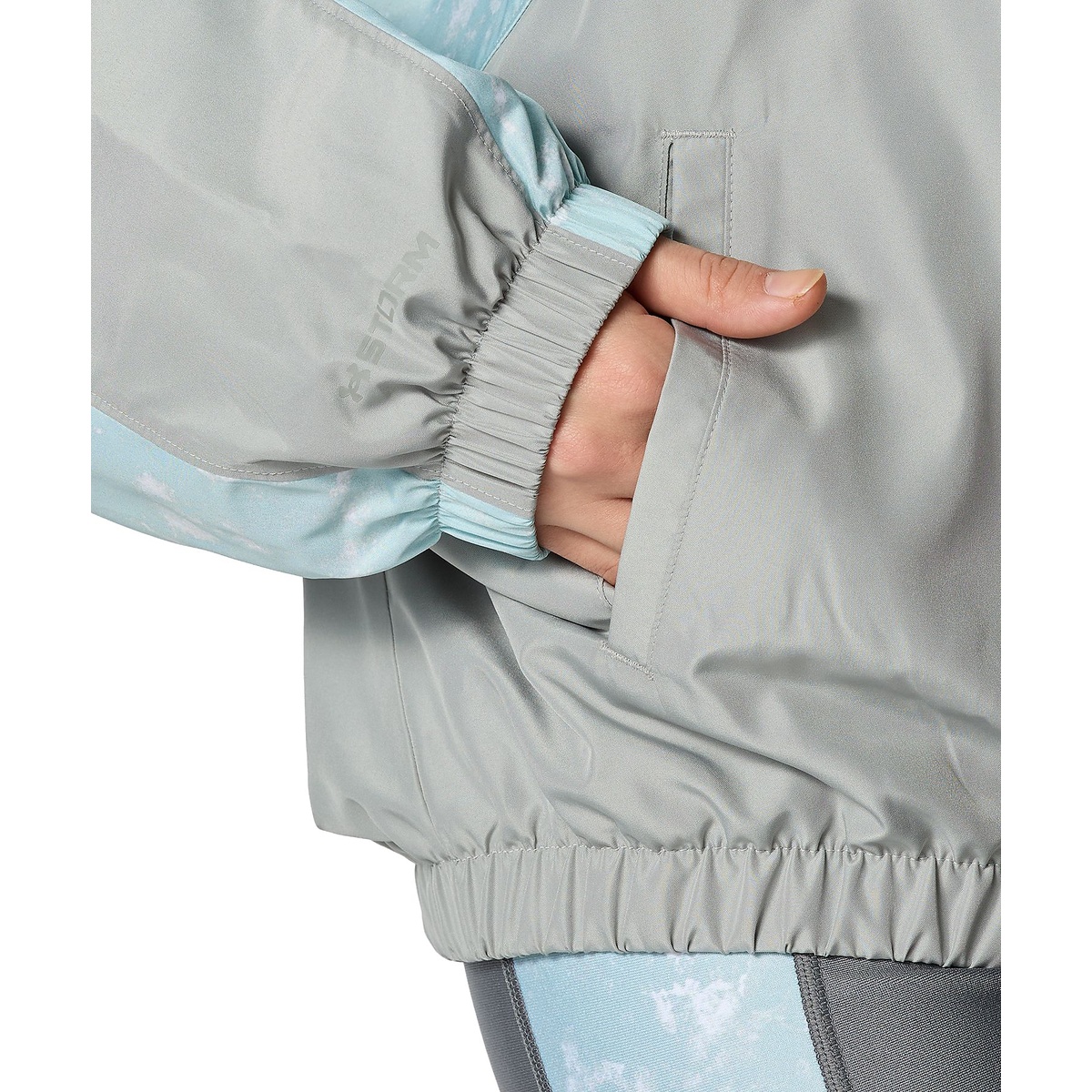 UA MESH LINER WOVEN PRINT FULL-ZIP JACKET