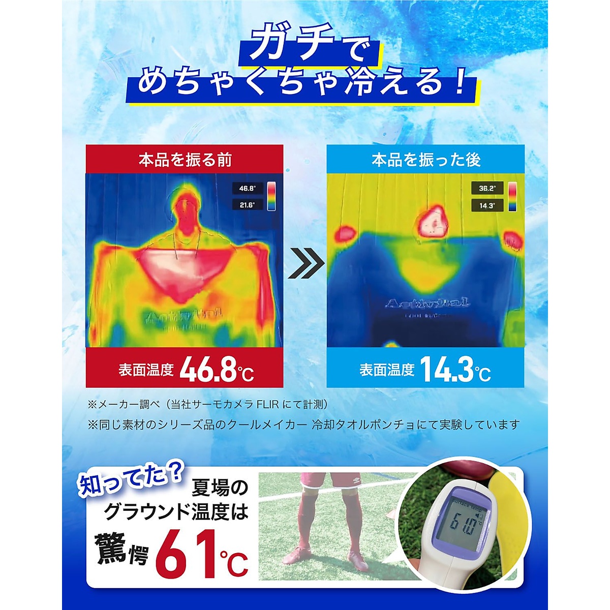 クールメイカー 冷却タオルポンチョ(COOL MAKER)