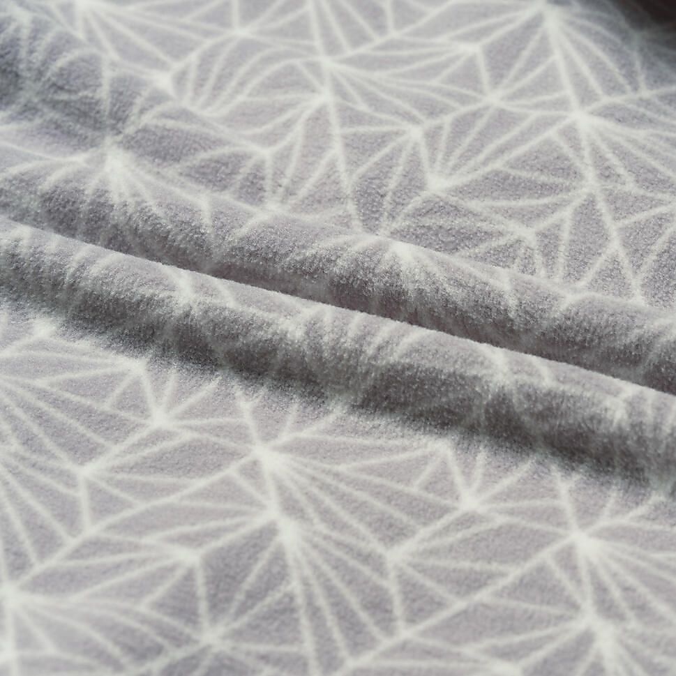 QUECHUAキッズフリース ハーフジップMH100 GRY