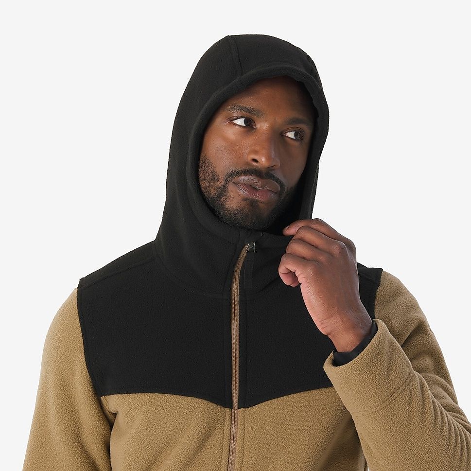 QUECHUAメンズフリースジャケットウォームSH500 BRN