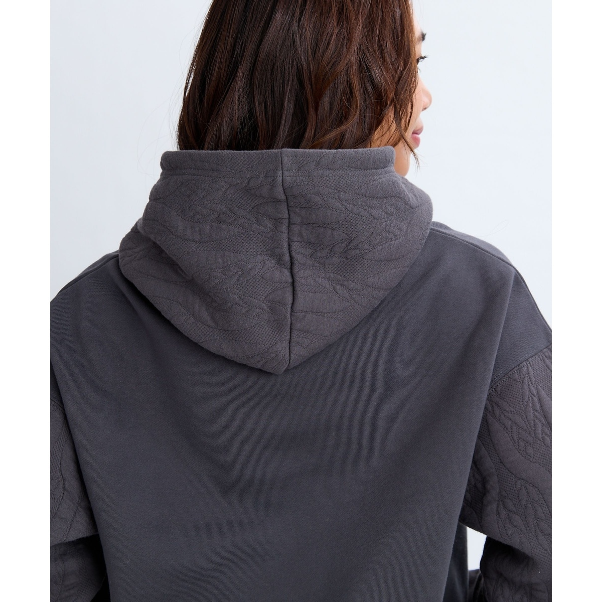 QUILT MIX LOOSE FIT PARKA