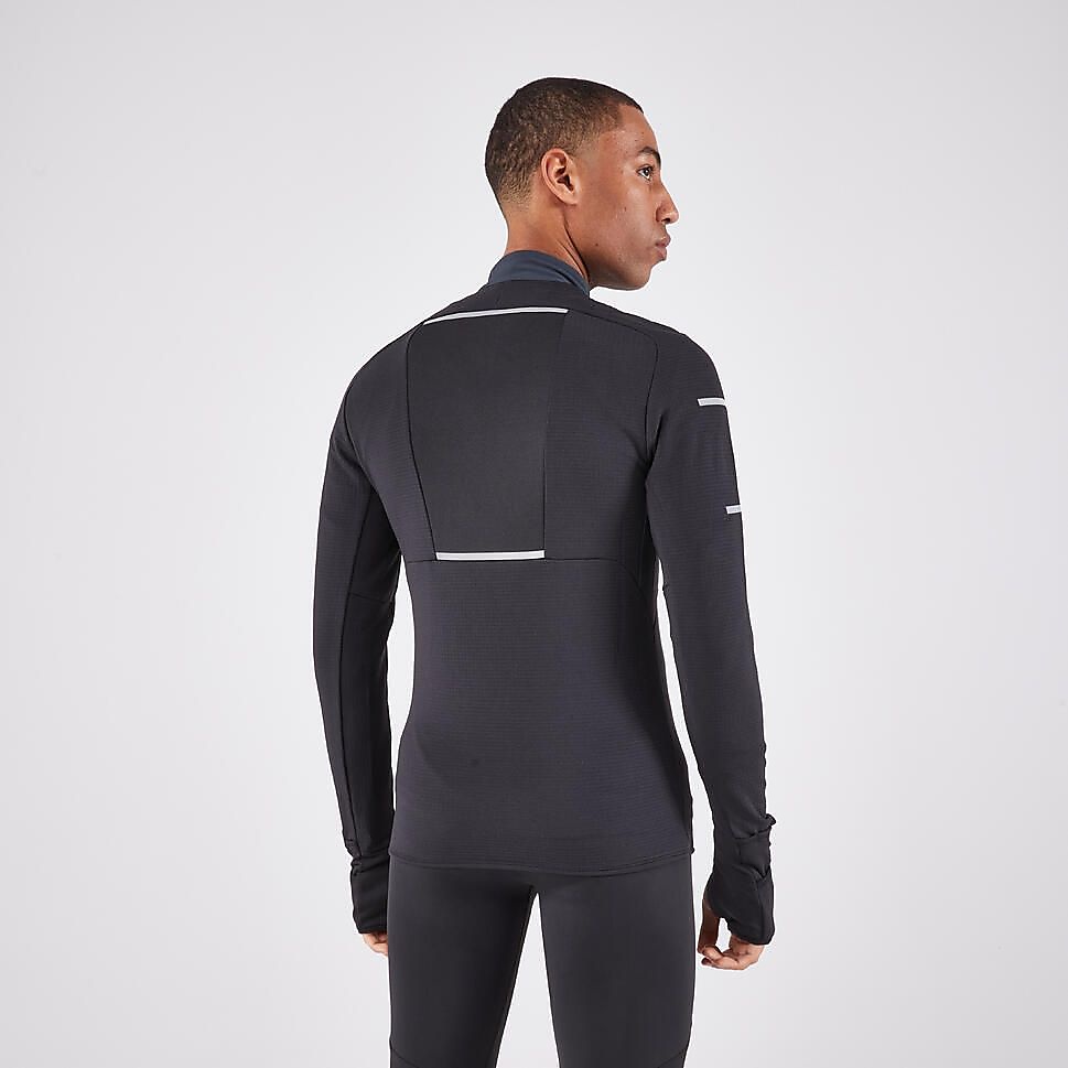 KIPRUNメンズ長袖Tシャツ WARM LIGHT BLK