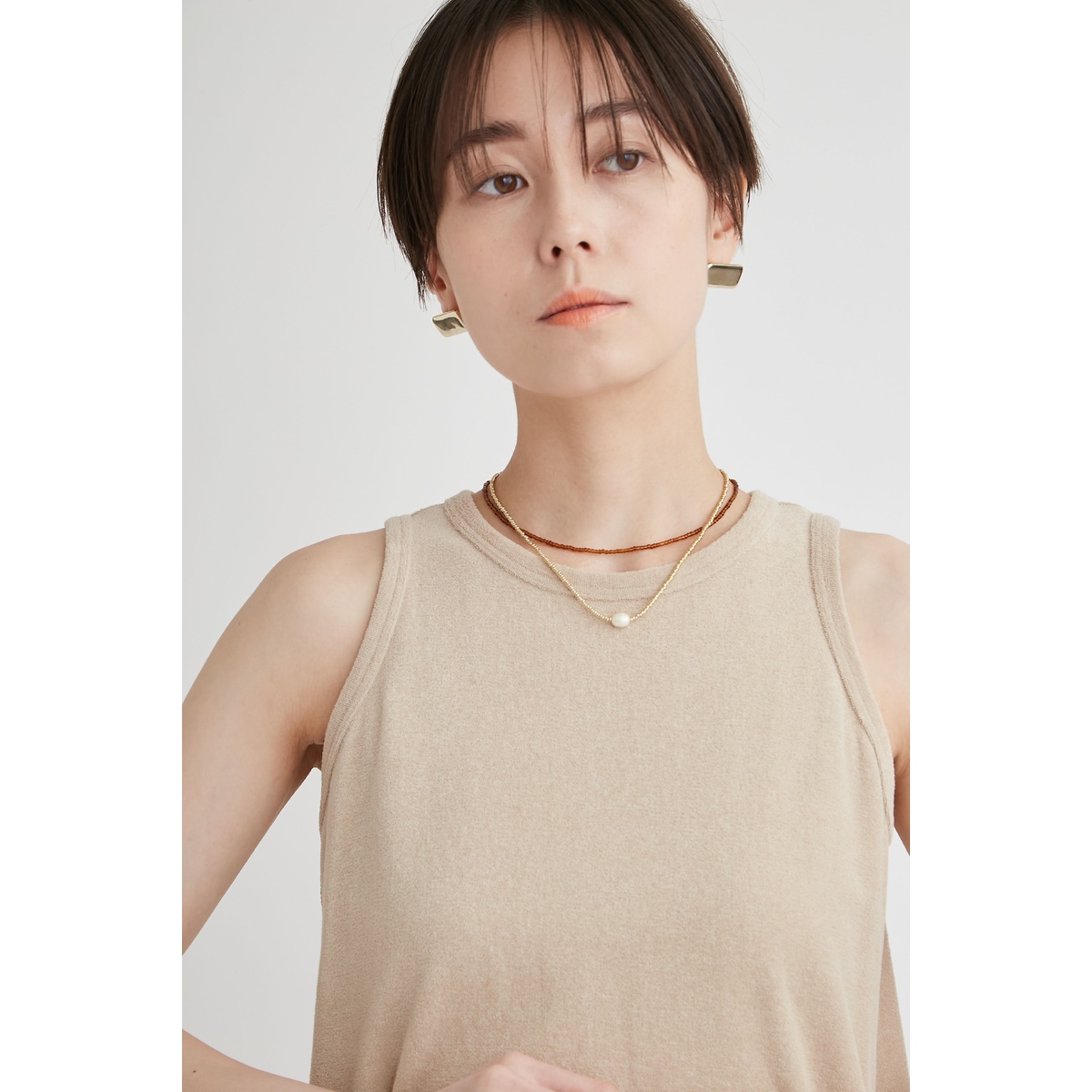 PlaXパイルコクーンワンピース