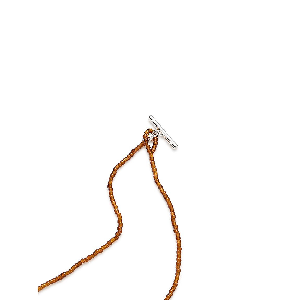 ビーズショートネックレス