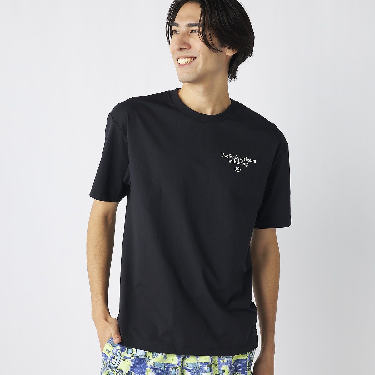 メンズRUSTYハンソデUVTシャツ