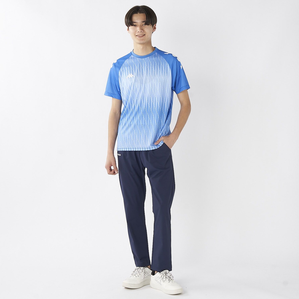 Kappa 半袖シャドー柄シャツ