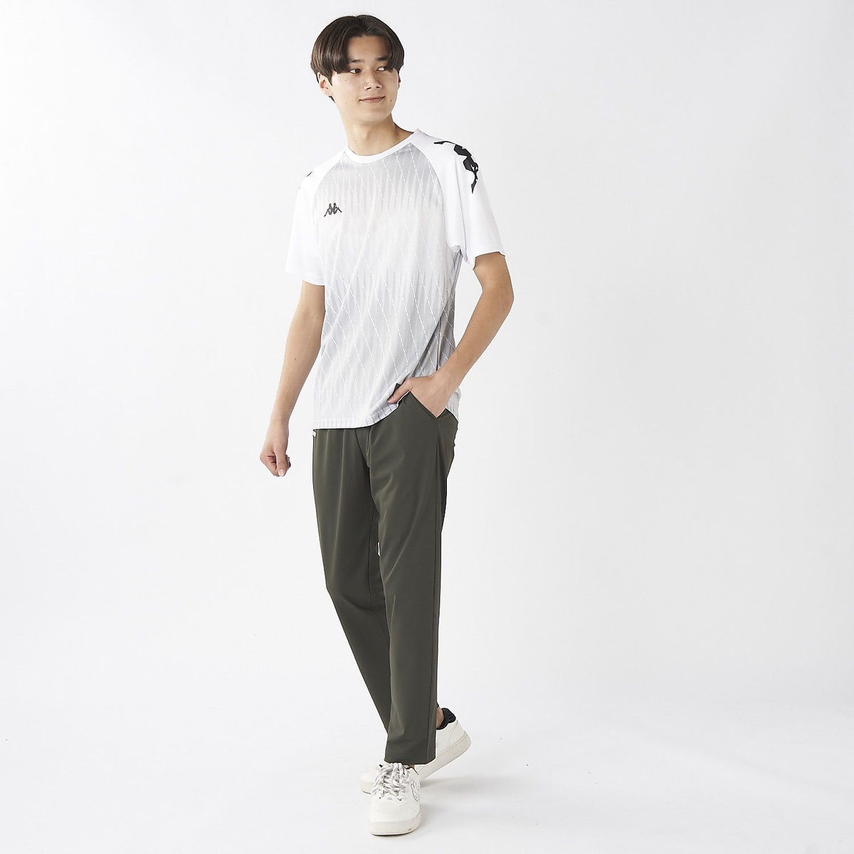 Kappa 半袖シャドー柄シャツ