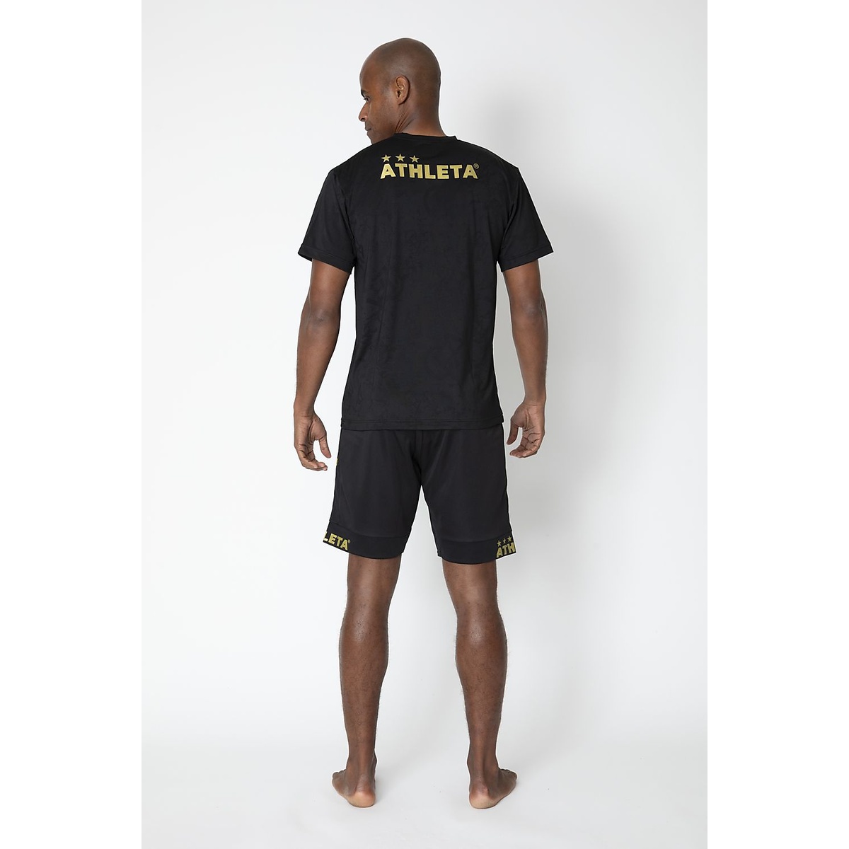 FCA ジャガードプラTシャツBLK