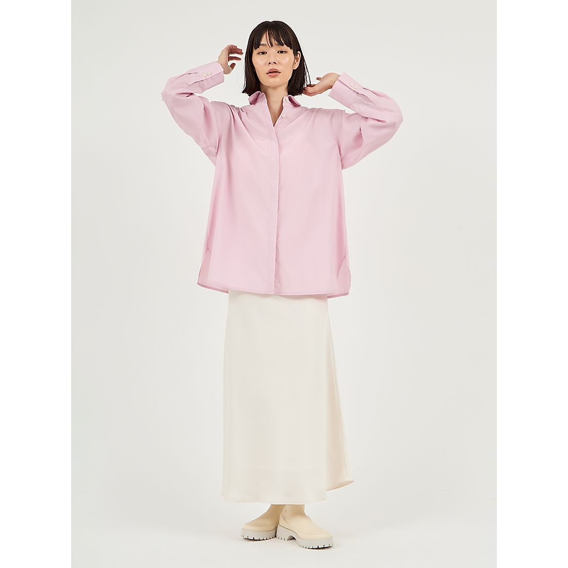 ゴムウエストナロースカート