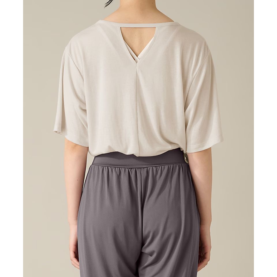 Real Stone ハーフスリーブトップ  SAND