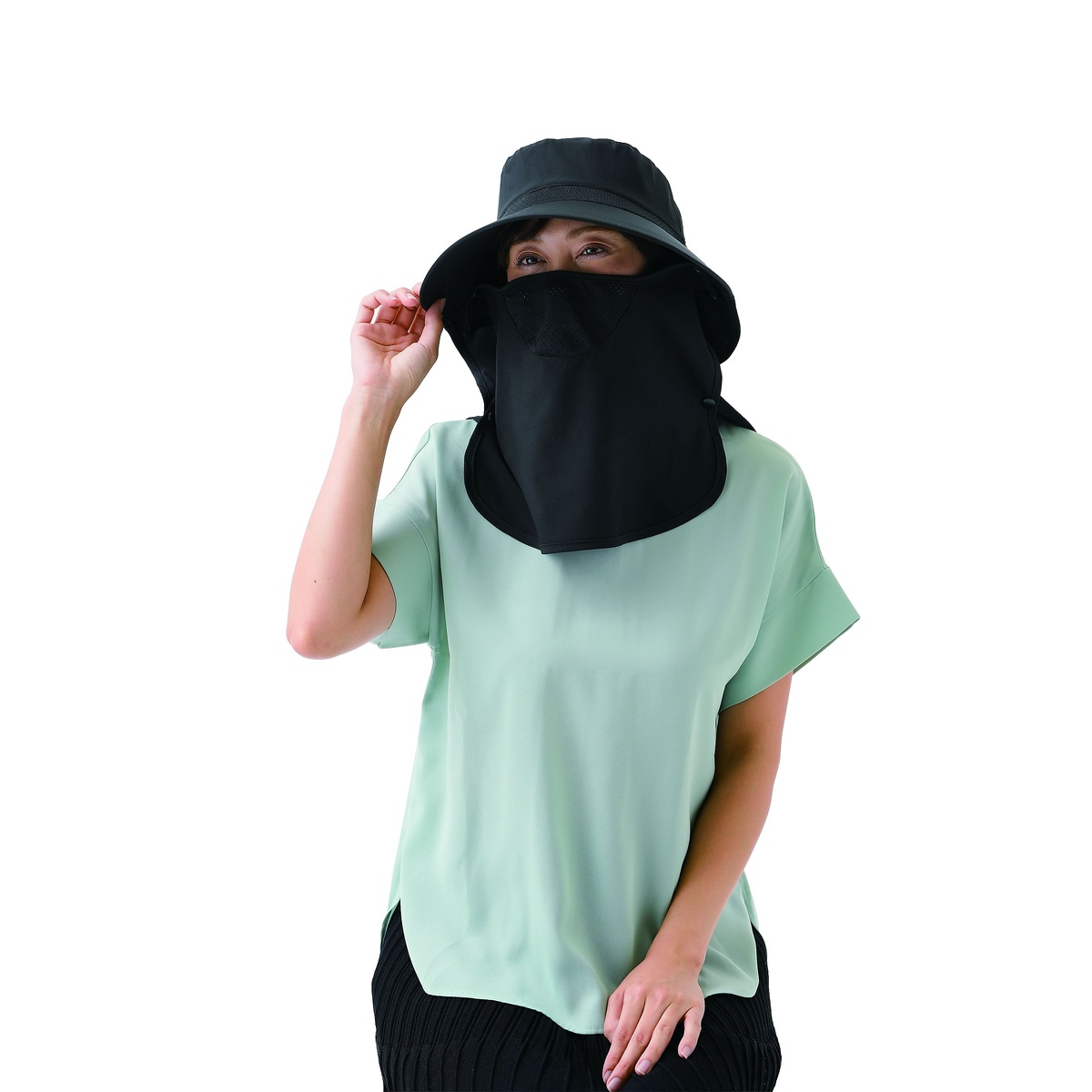 UV＆クールフード付きボレロ