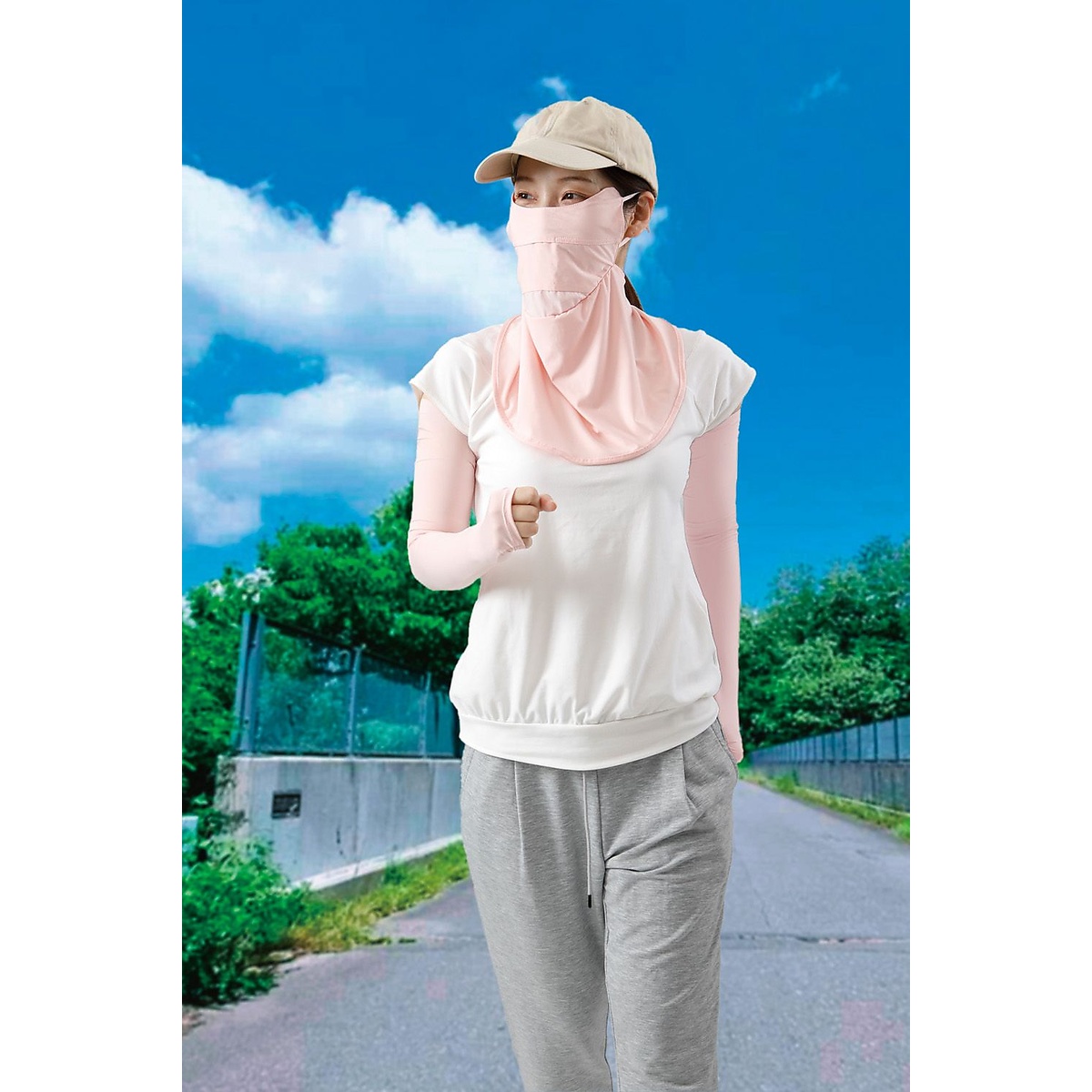 夏に差が出る　UVフェイスカバー