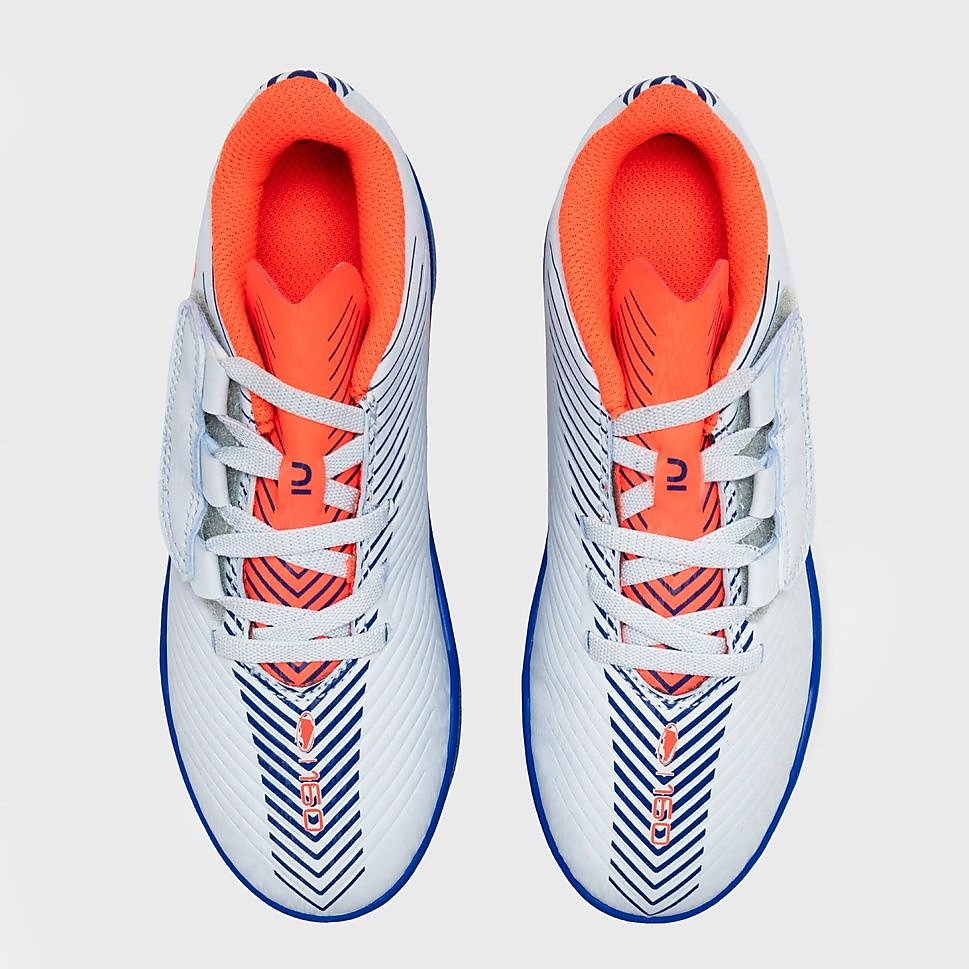 Decathlon キッズ サッカースパイク 面ファスナー 160 Easy Turf GRY