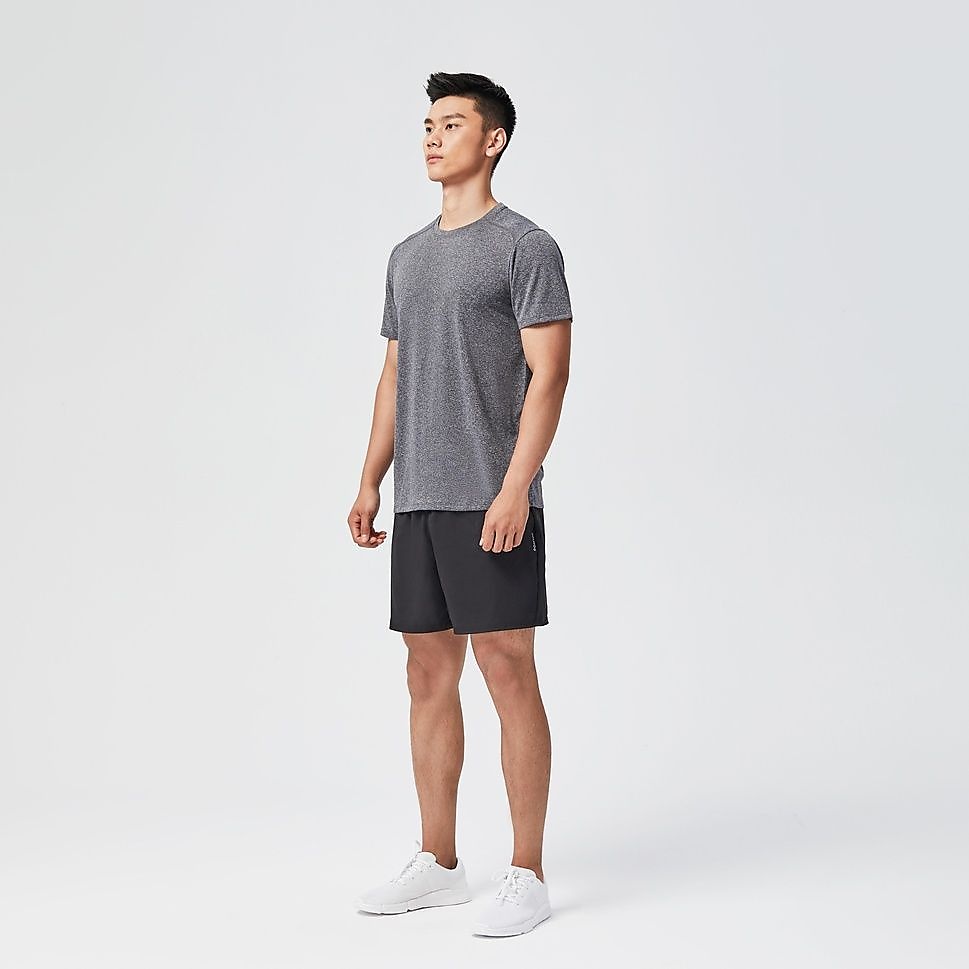 Decathlon メンズ半袖Tシャツ100 ジム・フィットネス GRY