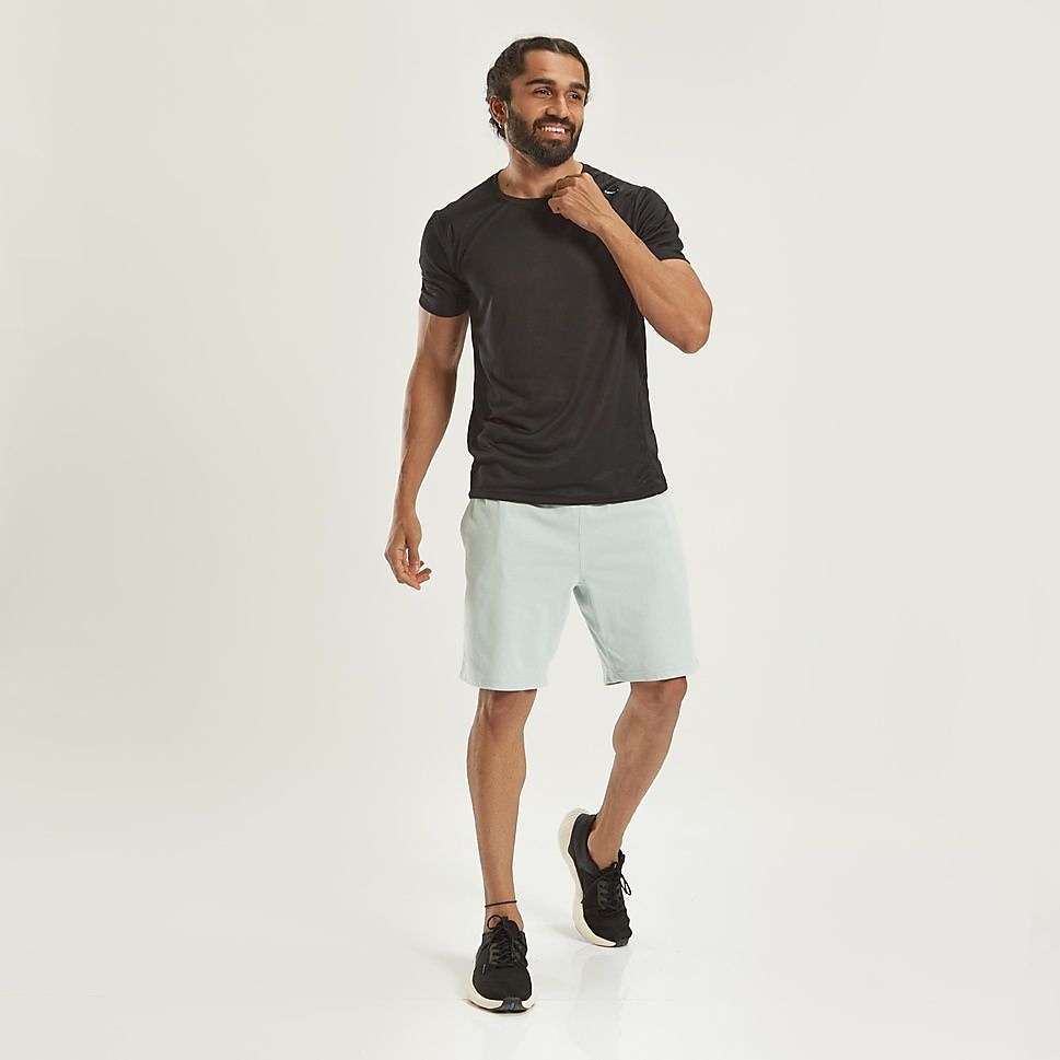 Decathlon メンズ半袖Tシャツ100 ジム・フィットネス BLK