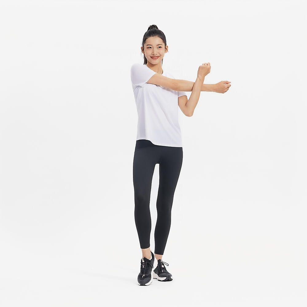 Decathlon レディース半袖Tシャツ100 ジム・フィットネス WHT