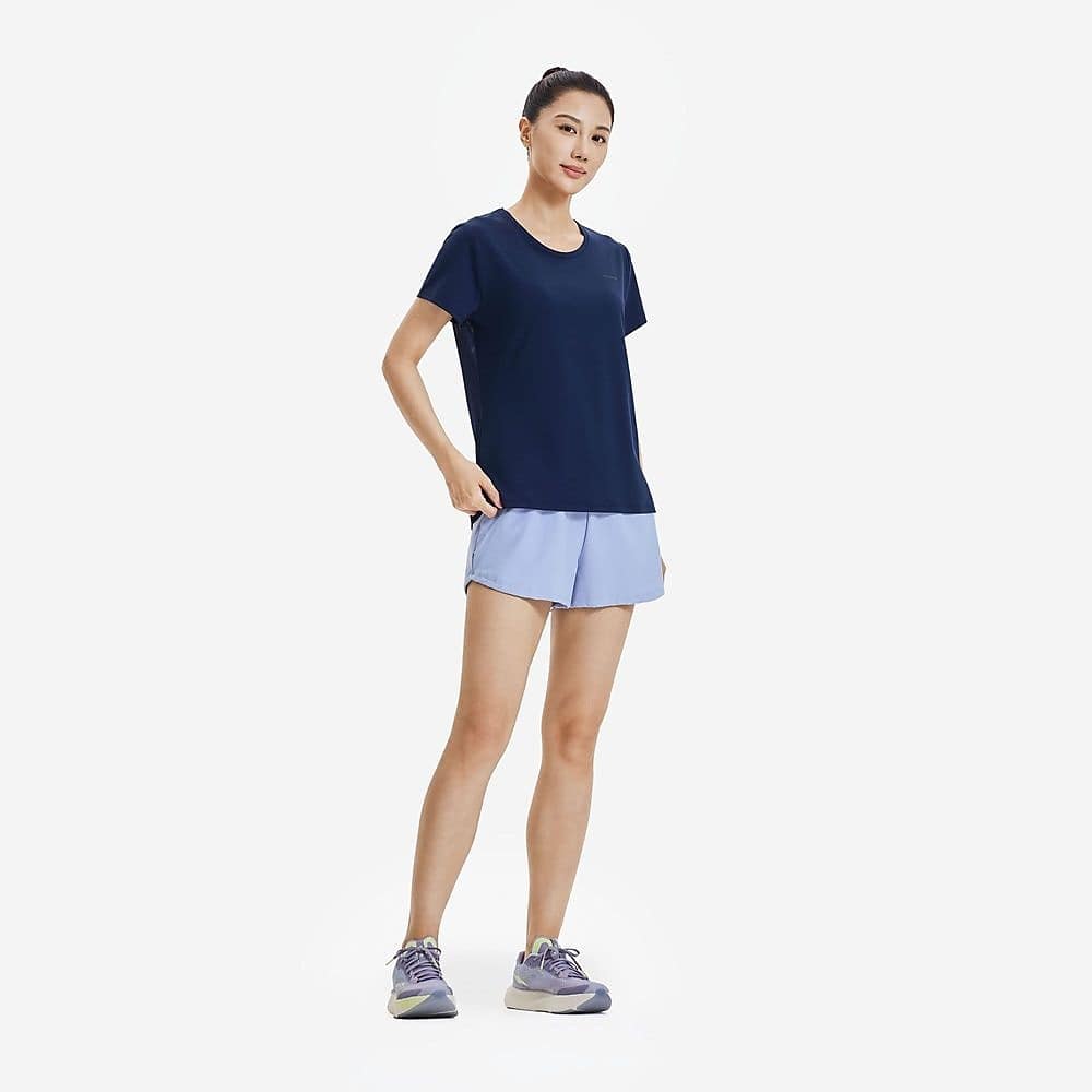 KIPRUN レディース TシャツRun500 透湿性 速乾性 NVY