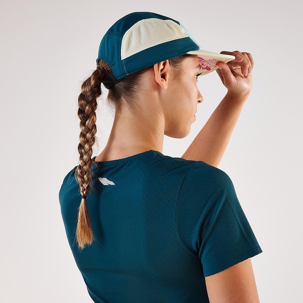 KIPRUN ユニセックス ランニングキャップ 5パネル BLU YEL