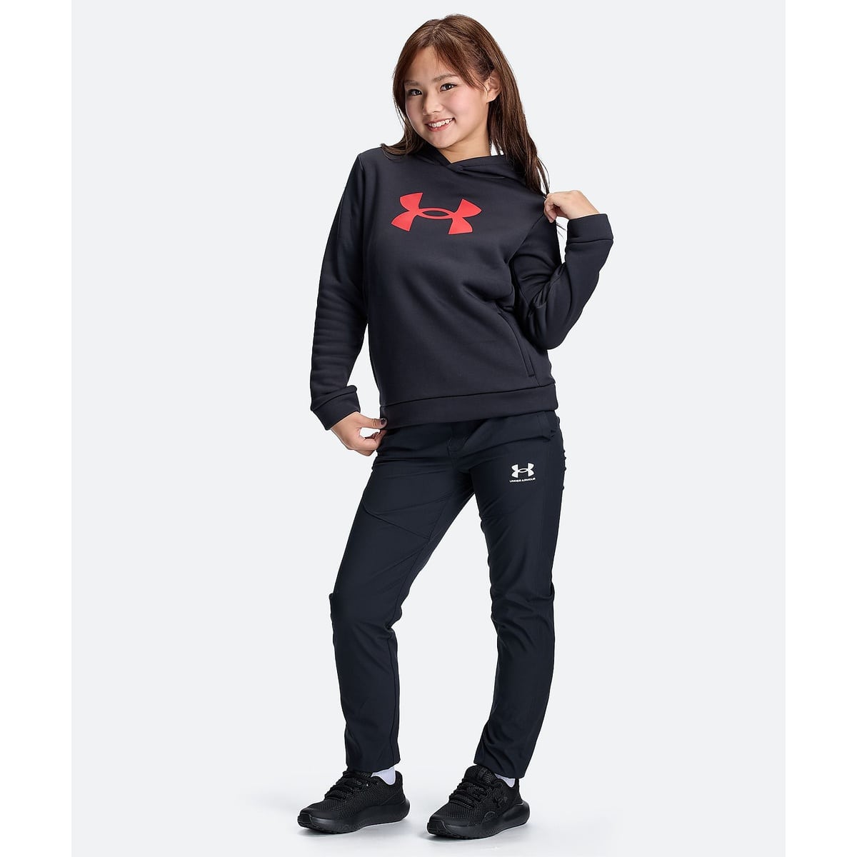UA ARMOUR FLEECE BIG LOGO HOODIE