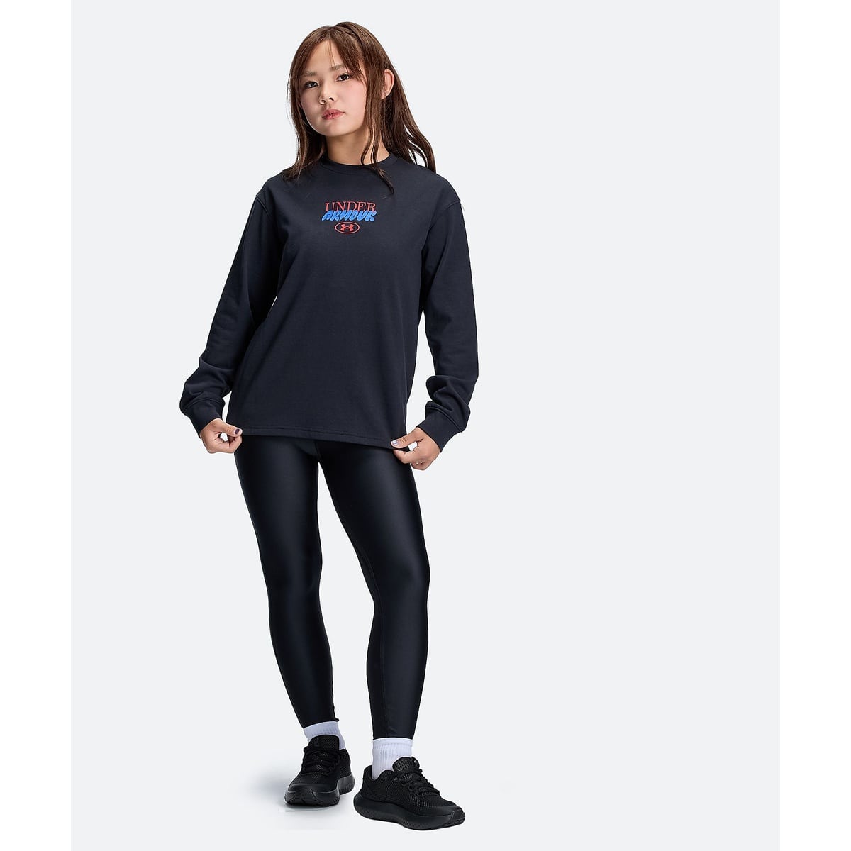 UA HEAVYWEIGHT COTTON GRAPHIC LONG SLEEVE T-SHIRT
