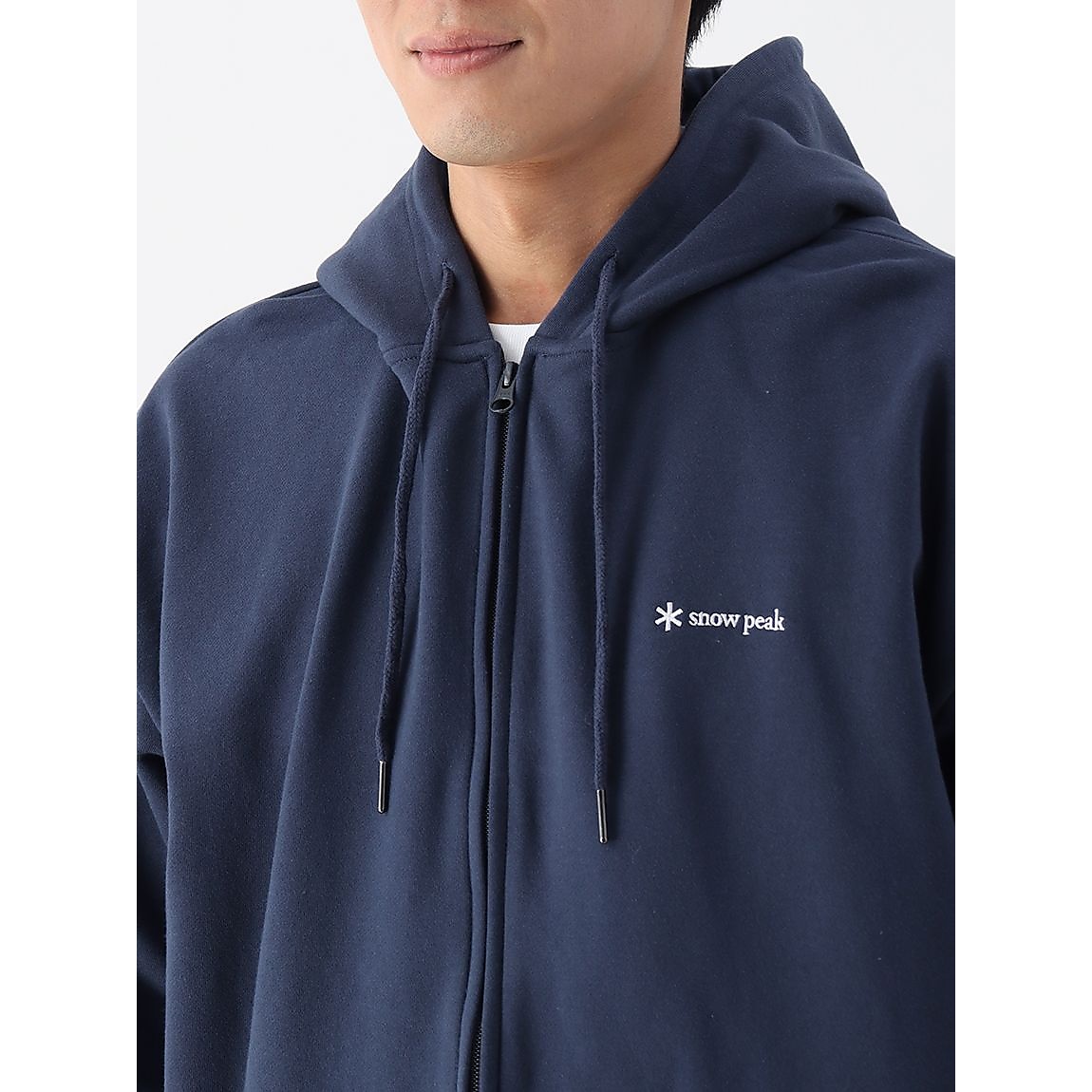 SP LOGO ZIP UP HOODIE XL NAVY