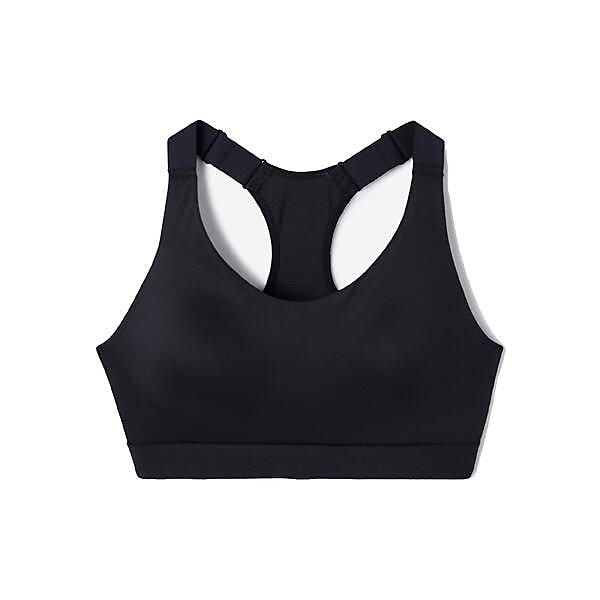 フィットネス レディース スポーツブラ カップ付き ハイインパクト アジャスタブル BLK