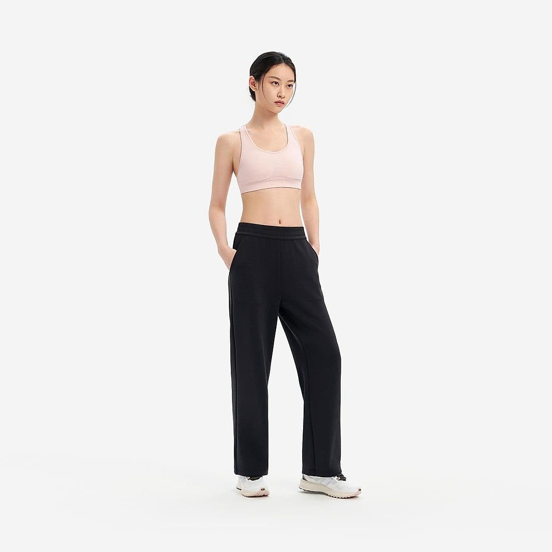 ヨガ レディース ストレッチパンツ BLK