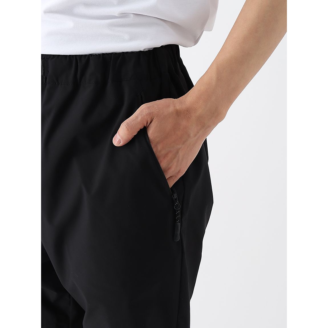 STRETCH CLOTH PANTS XL BLACK