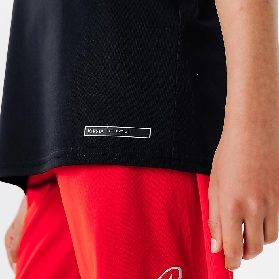 キッズ サッカー用半袖Tシャツ ESSENTIAL BLK