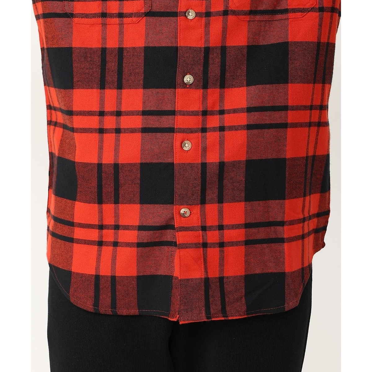 フレアガンストレッチフランネルシャツ