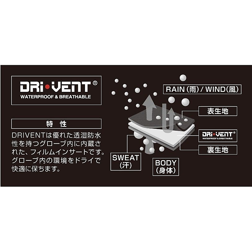 トレッキング　ハイグリップ　レイン グローブ