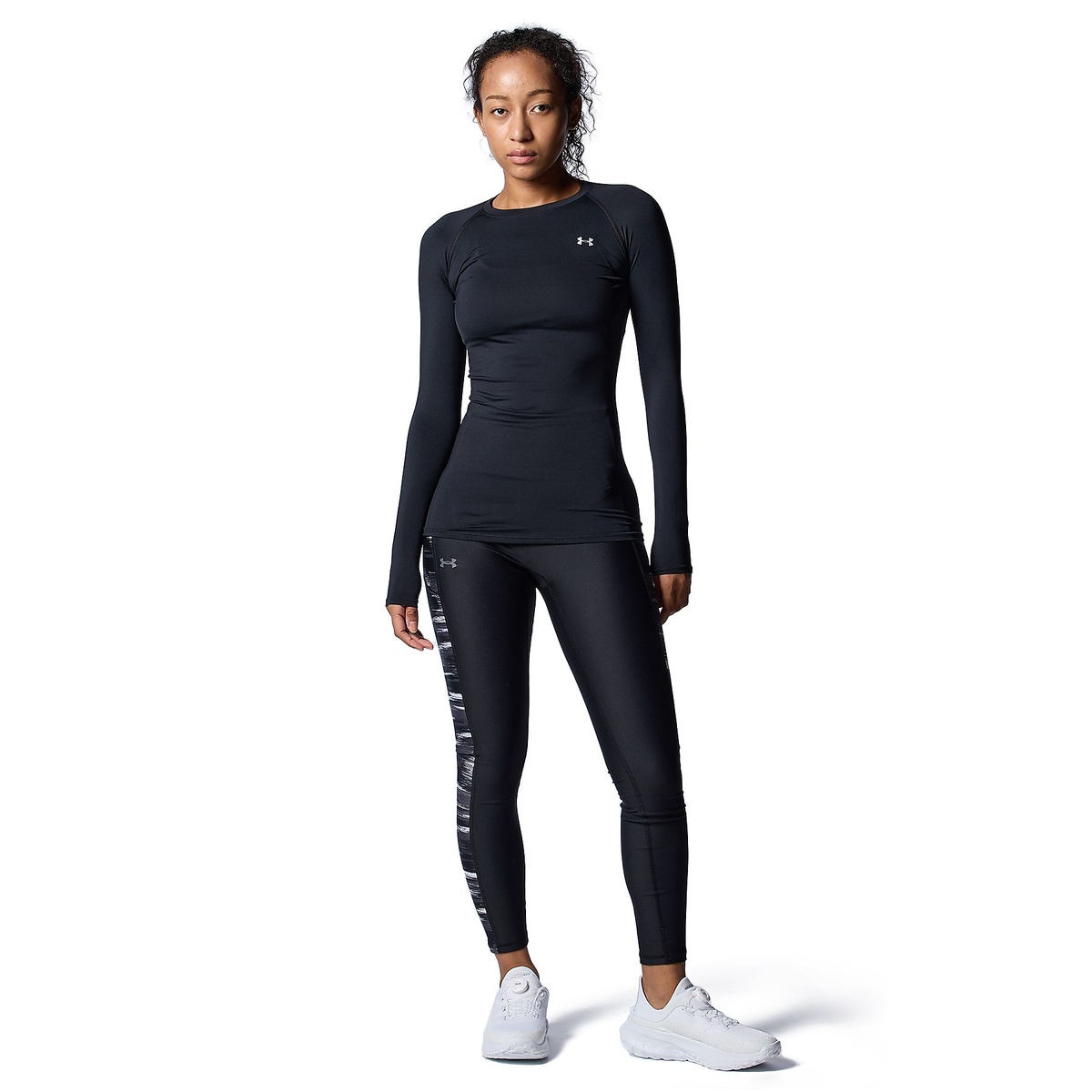 UA HEATGEAR COMPRESSION LONG SLEEVE CREW NECK SHIRT