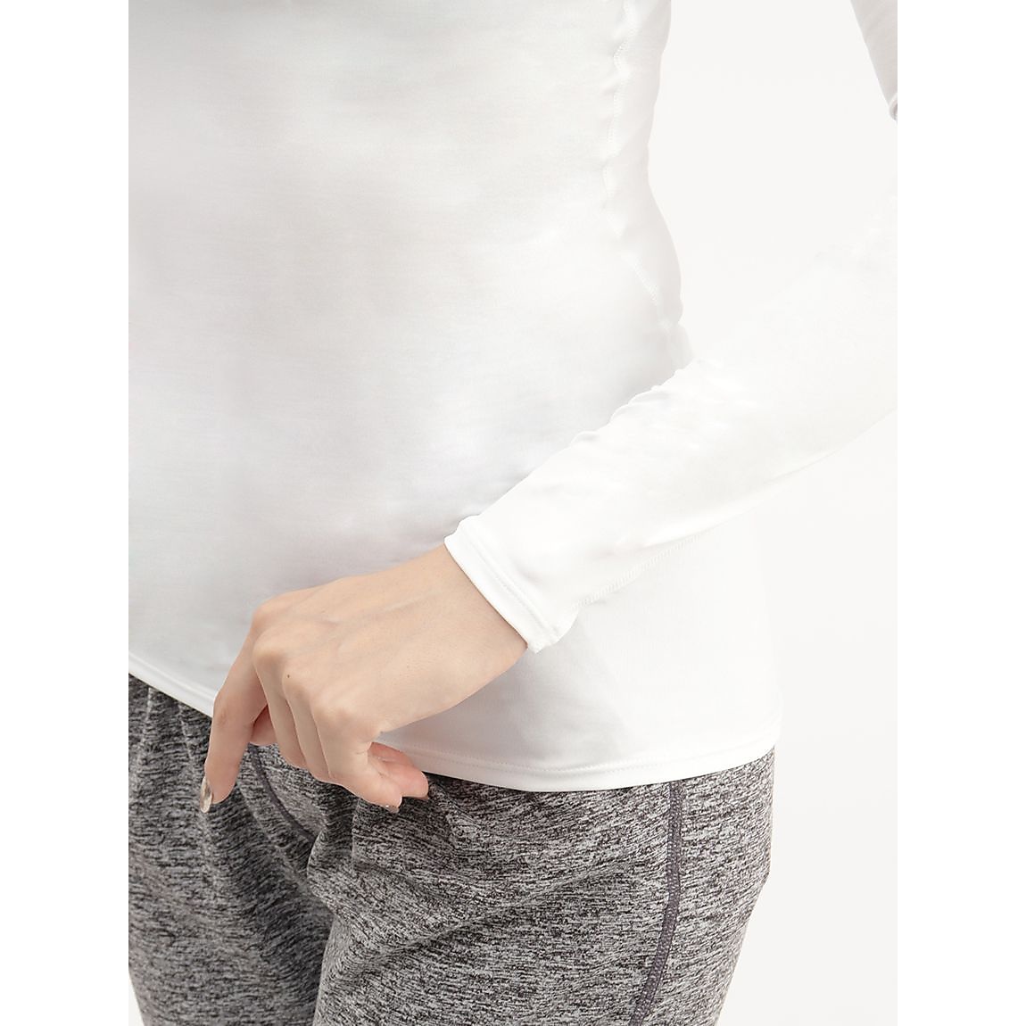 UA HEATGEAR COMPRESSION LONG SLEEVE CREW NECK SHIRT