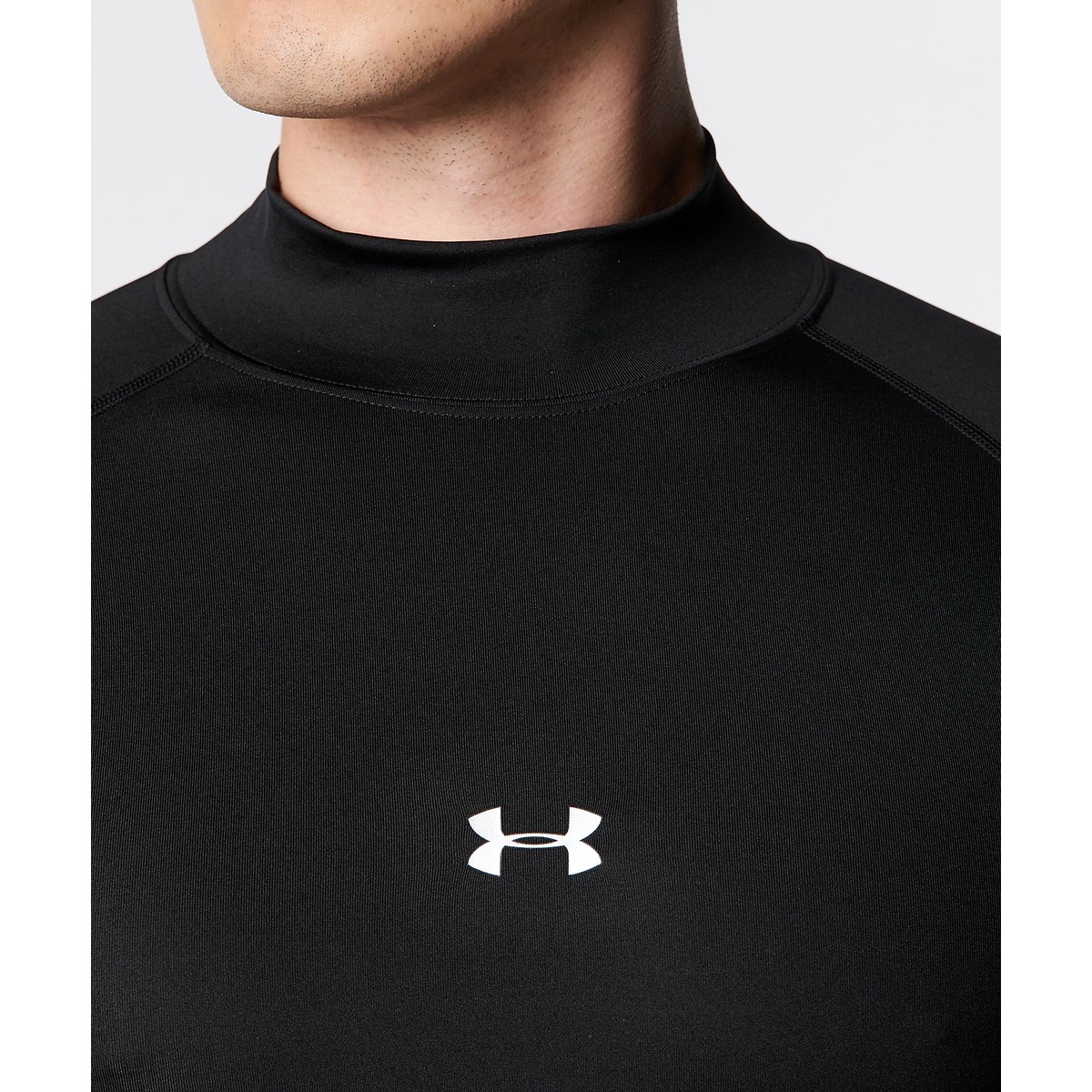 UA HEATGEAR ARMOUR COMPRESSION LONG SLEEVE MOCK NECK SHIRT